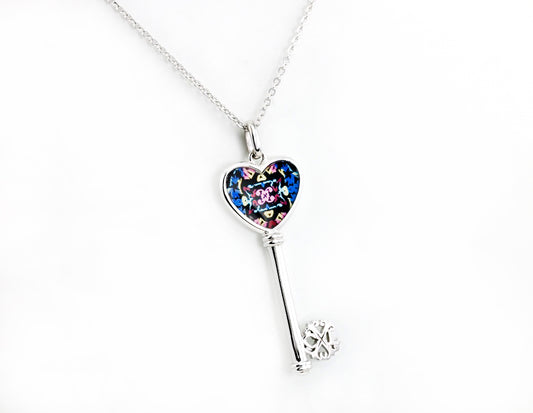Christian Lacroix Blue heart shaped pendant style X46185R